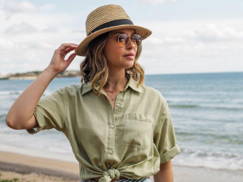 Kobieca lniana koszula