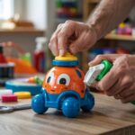 czyszczenie plastikowych zabawek