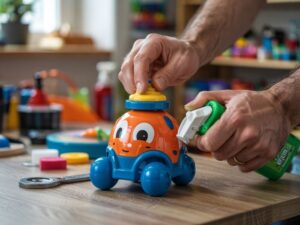 czyszczenie plastikowych zabawek