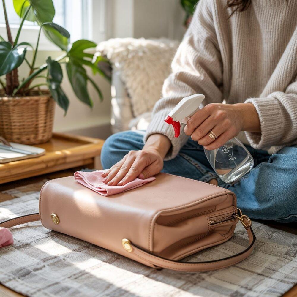 czyszczenie skórzanej torebki