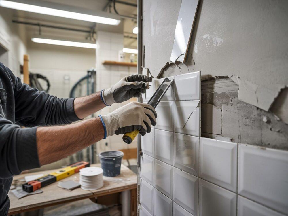 delikatne zdejmowanie kafelków