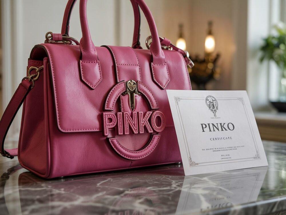 detale szwów torebki Pinko