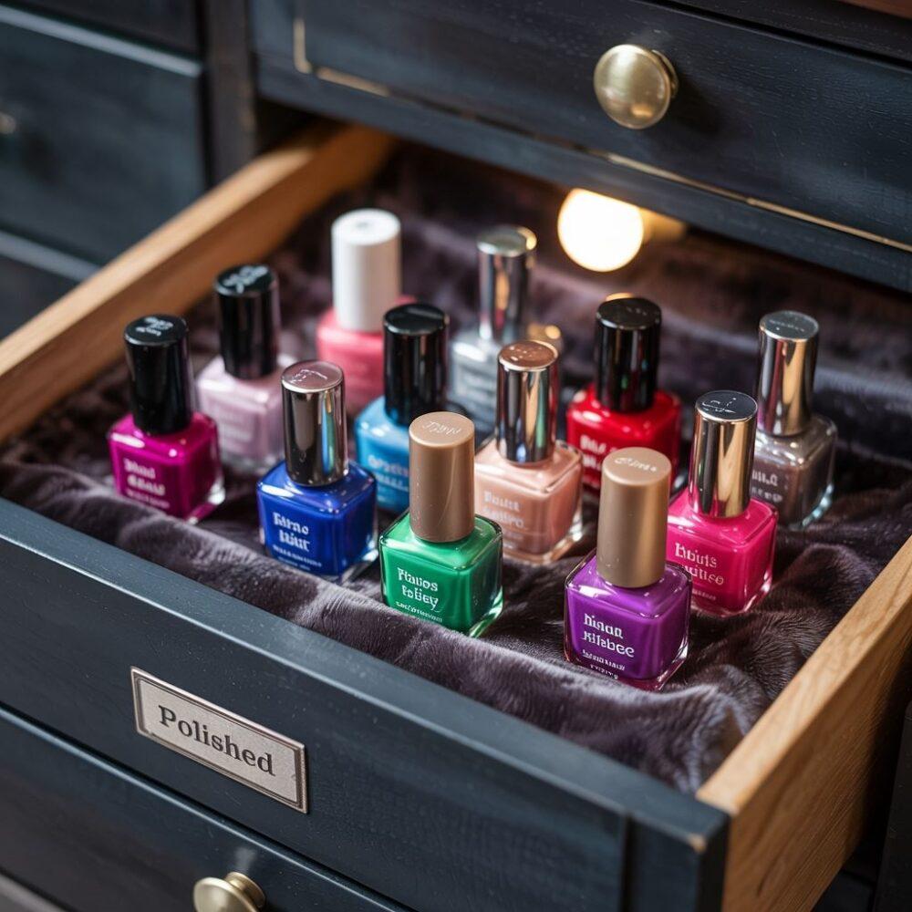 domowy organizer na lakiery
