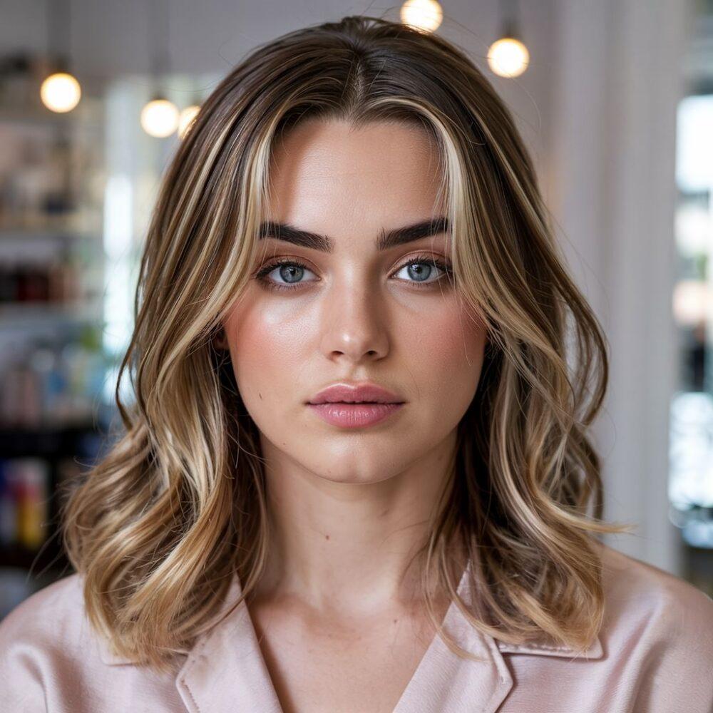 fryzura do okrągłej twarzy