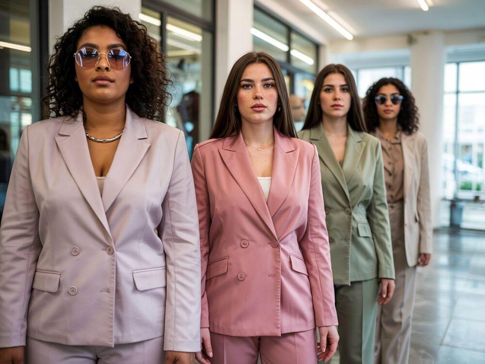 garnitur damski plus size