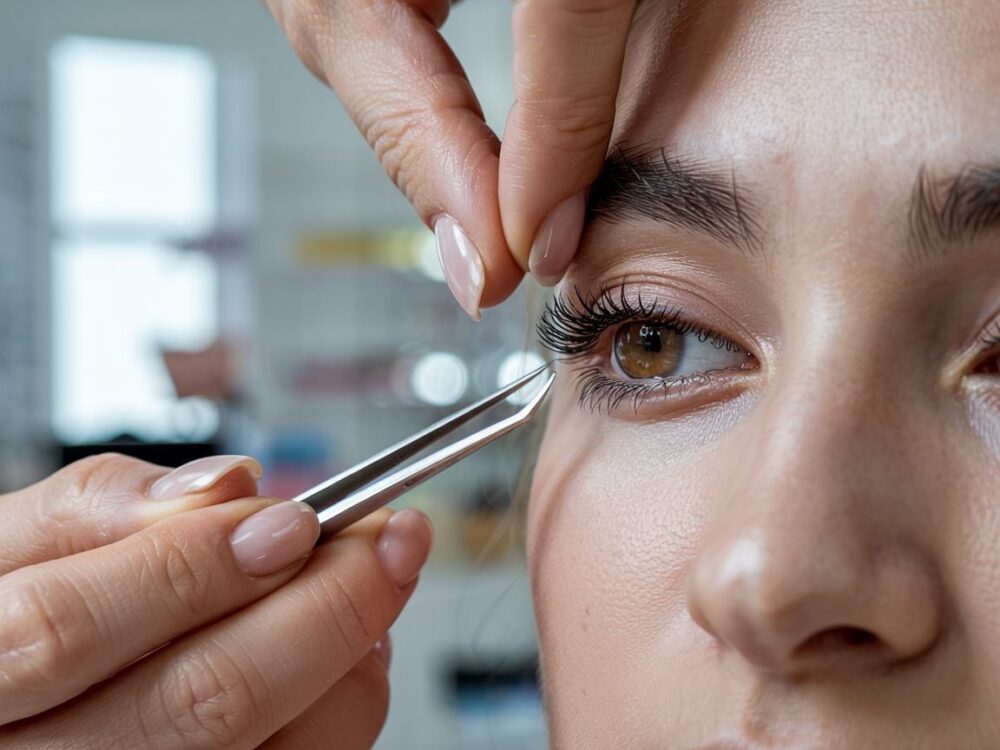 instrukcja doklejania rzęs