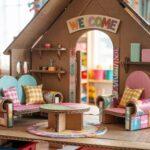 kartonowe meble DIY dla lalek