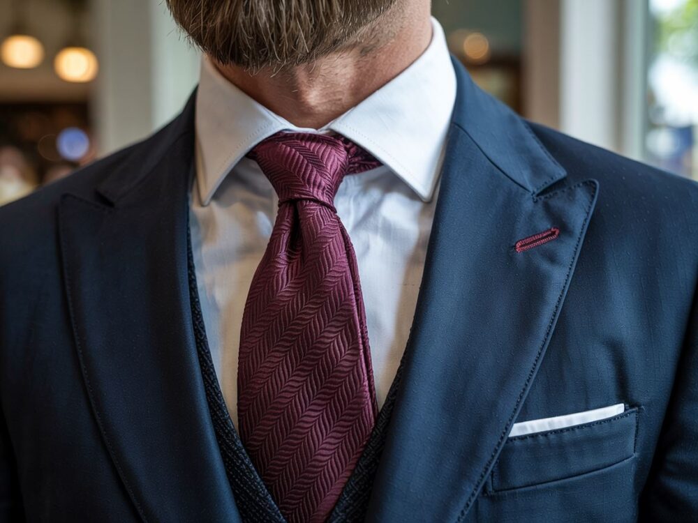 kołnierzyk klasyczny z krawatem