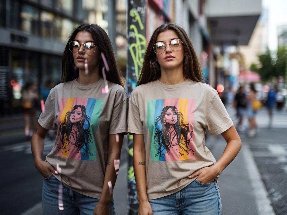 kolorowe tshirty dla kobiet