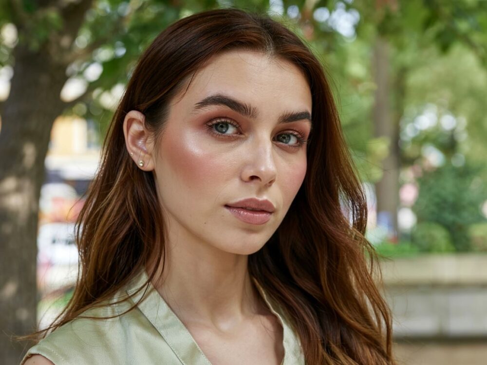 makijaż do zielonej sukienki