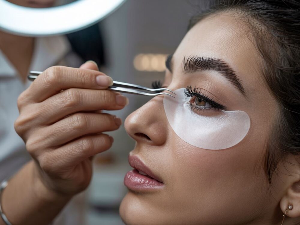 makijaż oczu z kępkami