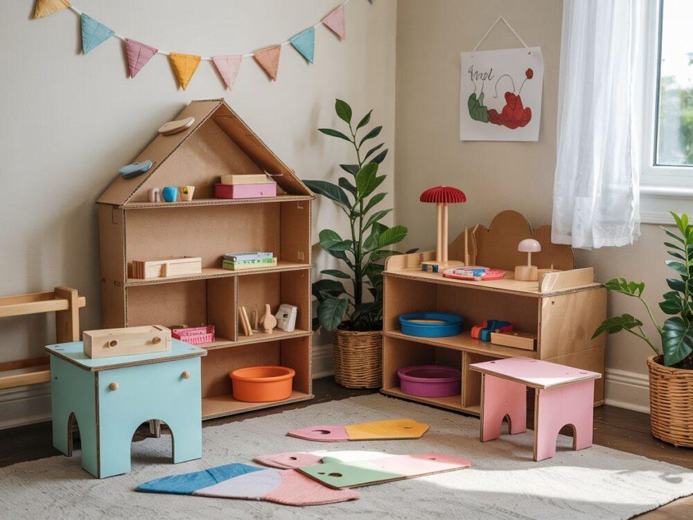 mebelki z kartonu dla lalek