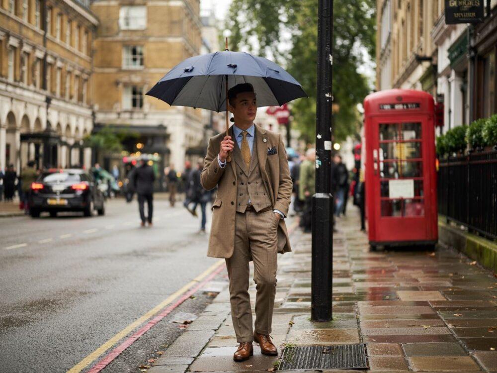 męska marynarka tweedowa