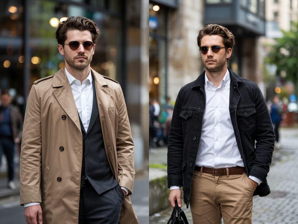 męska stylizacja elegancka