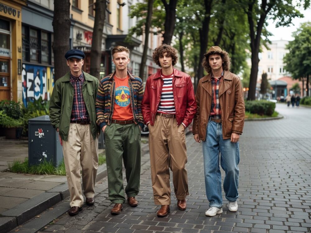 moda męska PRL