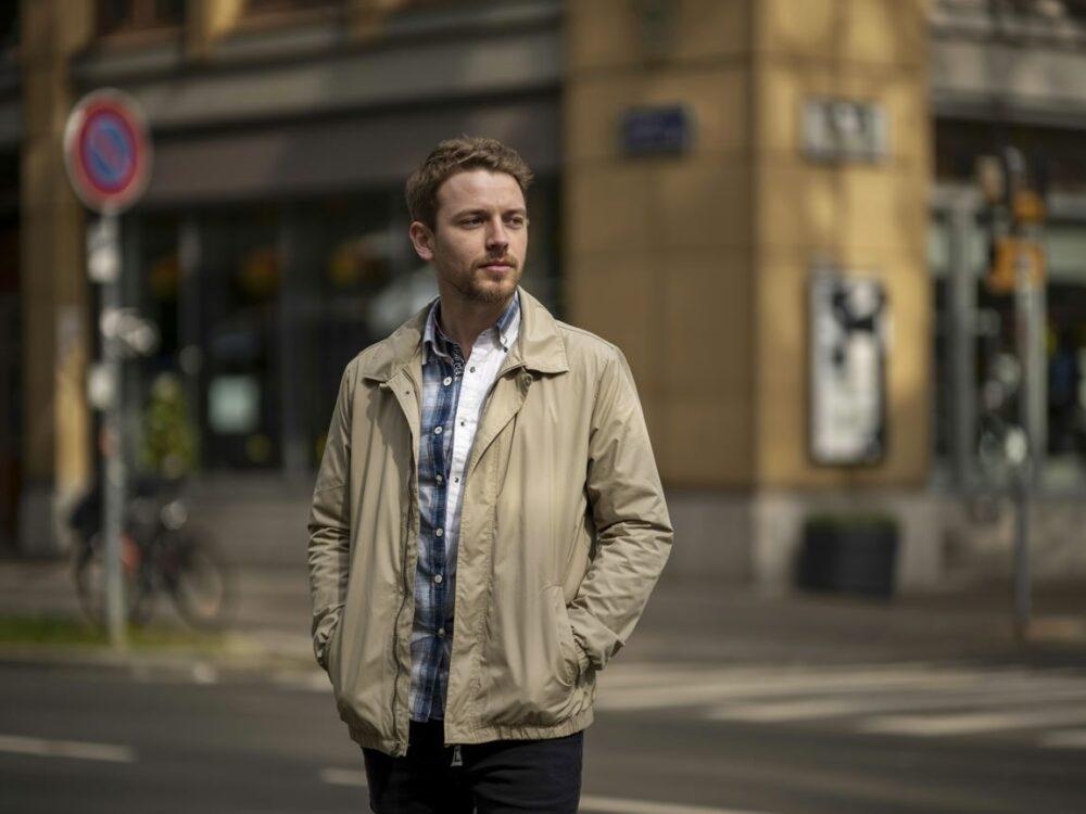 modna męska kurtka wiosenna