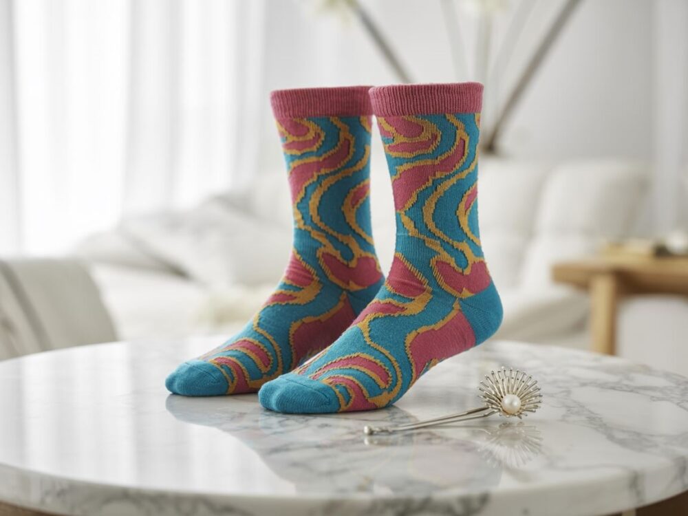 modne wzory skarpetek