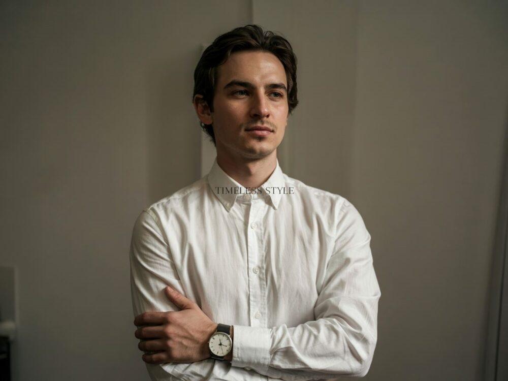 modny mężczyzna w koszuli