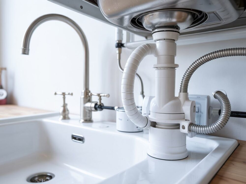 montaż syfonu kuchennego
