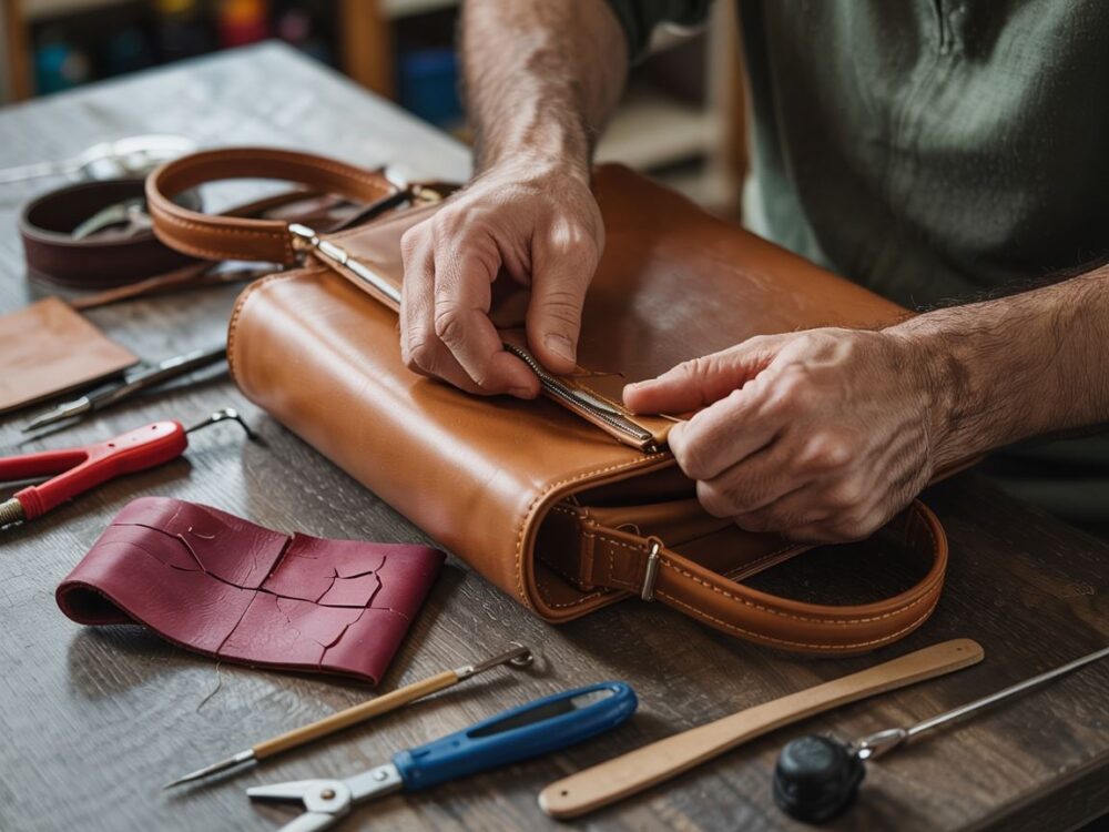 naprawa popękanej torebki