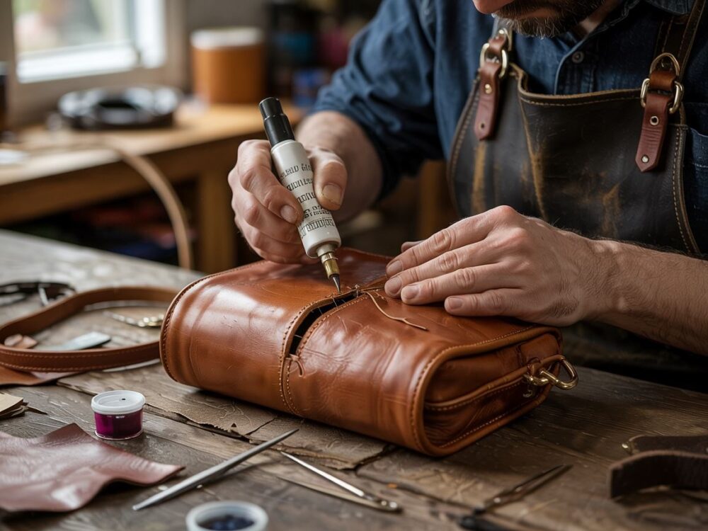 narzędzia do renowacji torebki