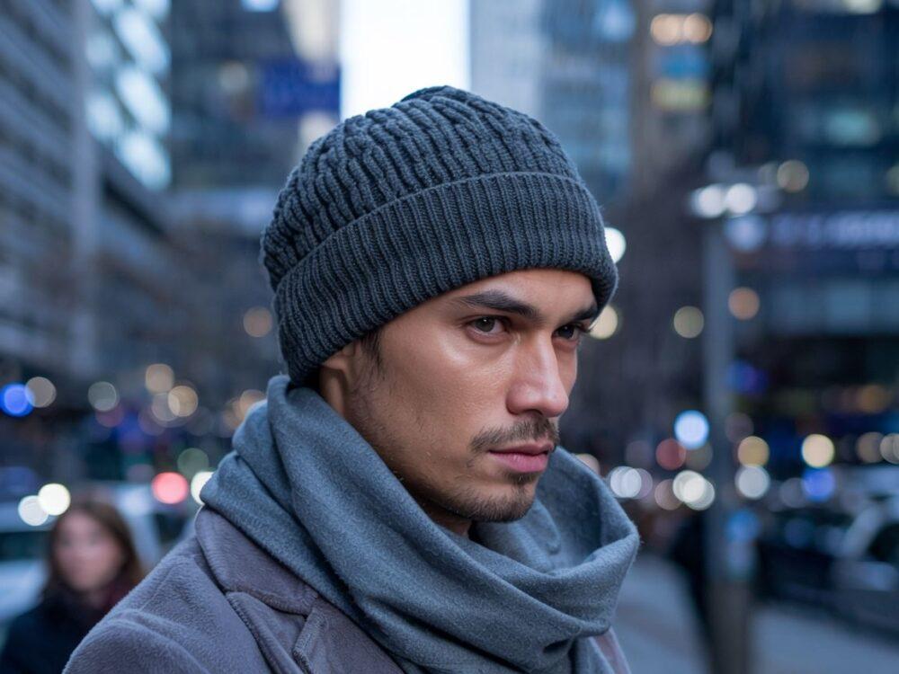 nowoczesna czapka na zimę