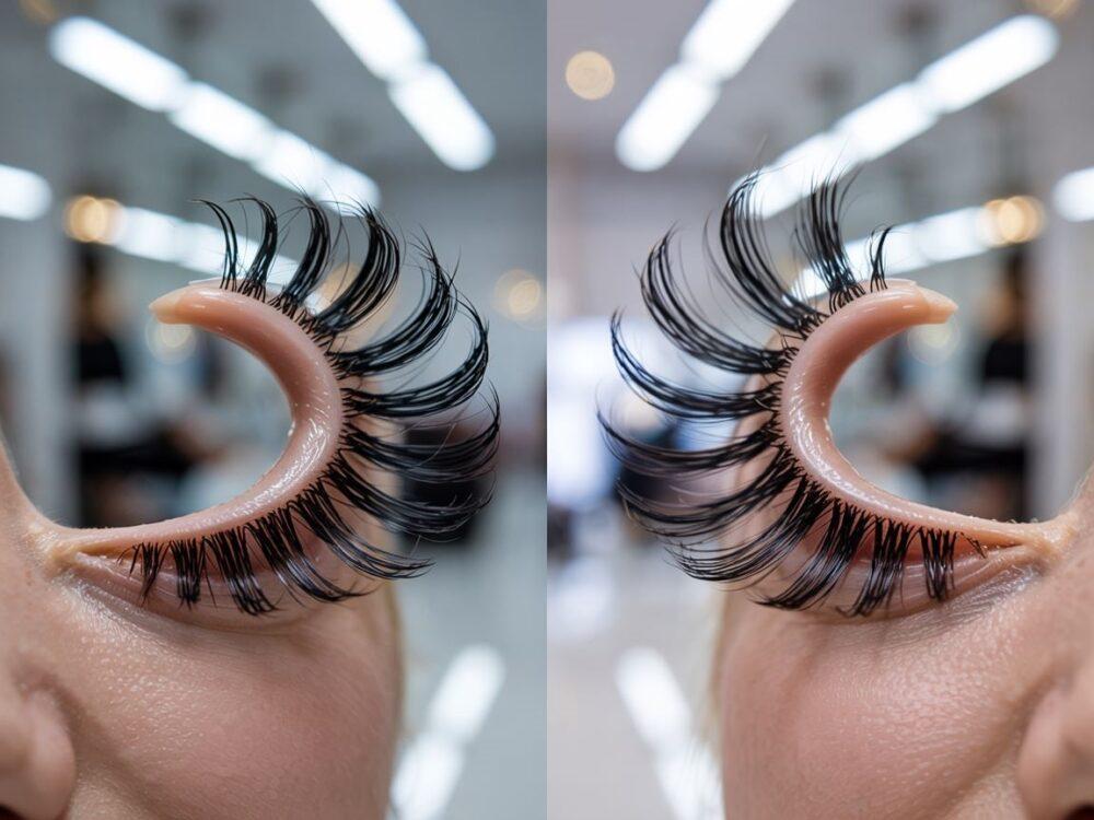 oko z doczepionymi rzęsami