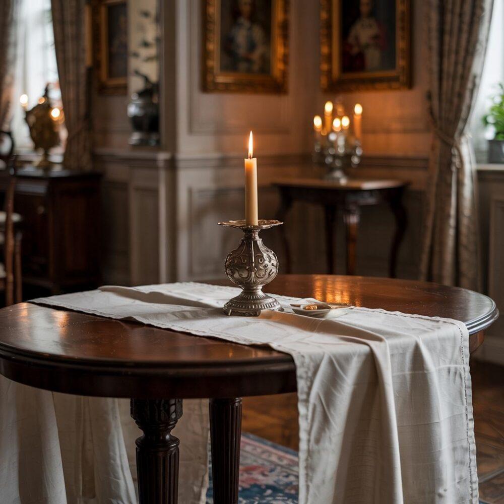 prawidłowa długość zwisu obrusu