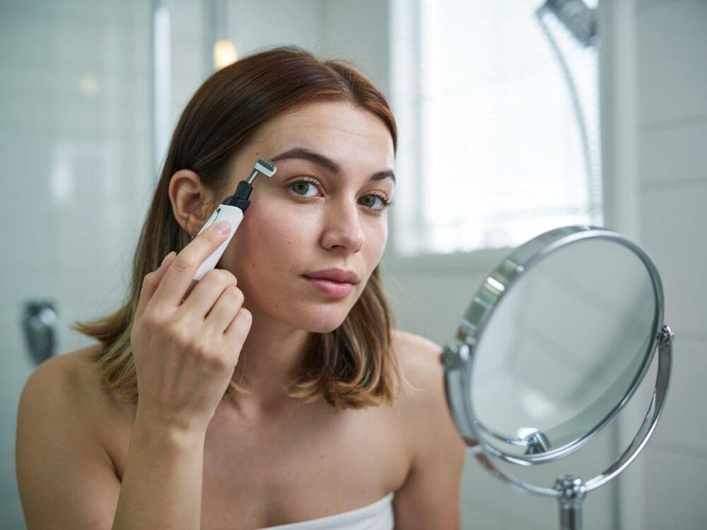 precyzyjne przycinanie brwi