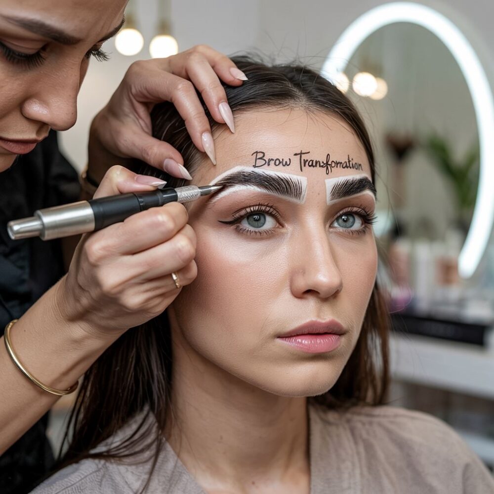 profesjonalna stylistka brwi