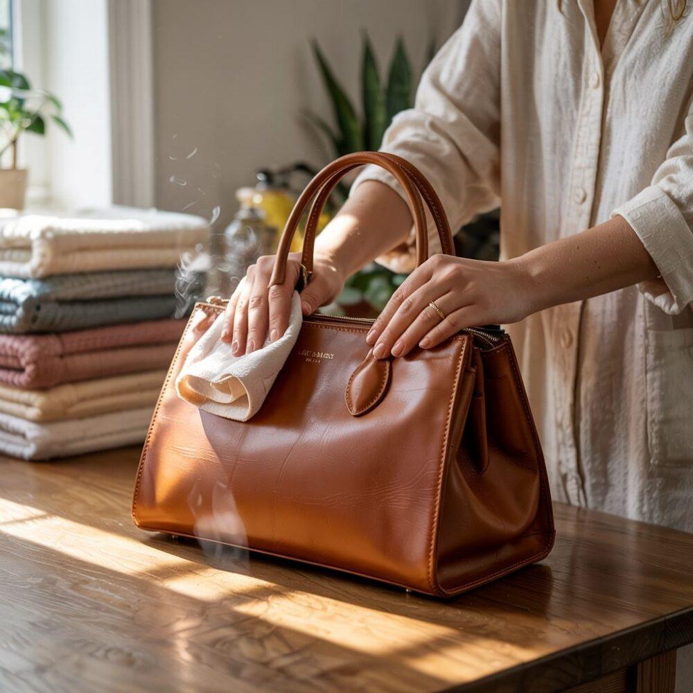 ręczne czyszczenie torebki