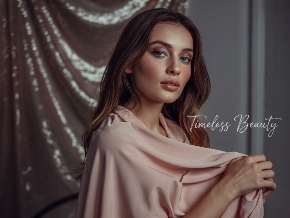 romantyczny makijaż do jasnej sukienki