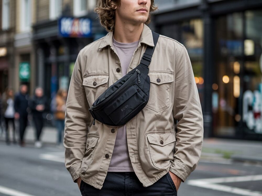 saszetka męska na pasie