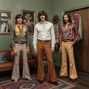 spodnie dzwony mężczyzna