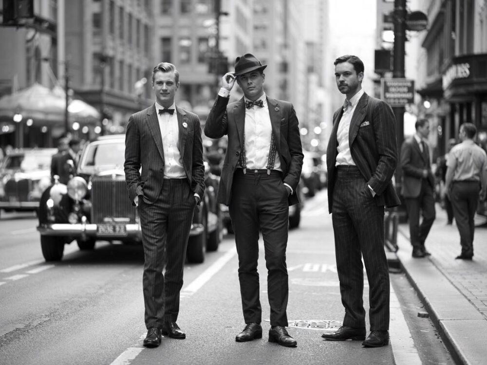 styl retro dżentelmen