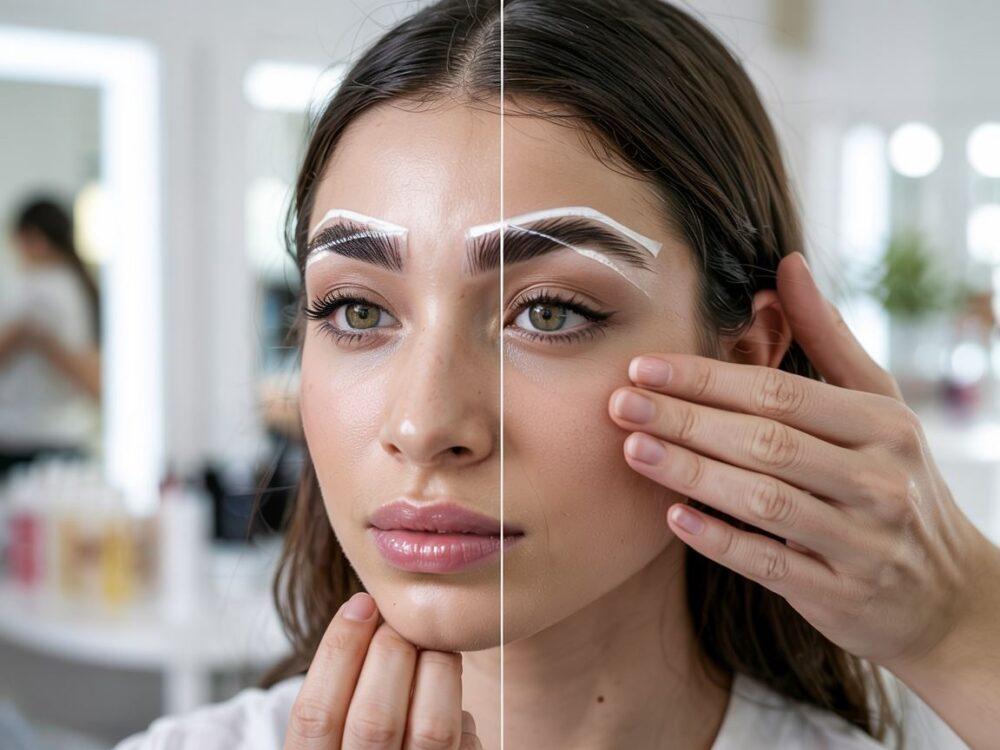 stylizacja brwi po laminacji