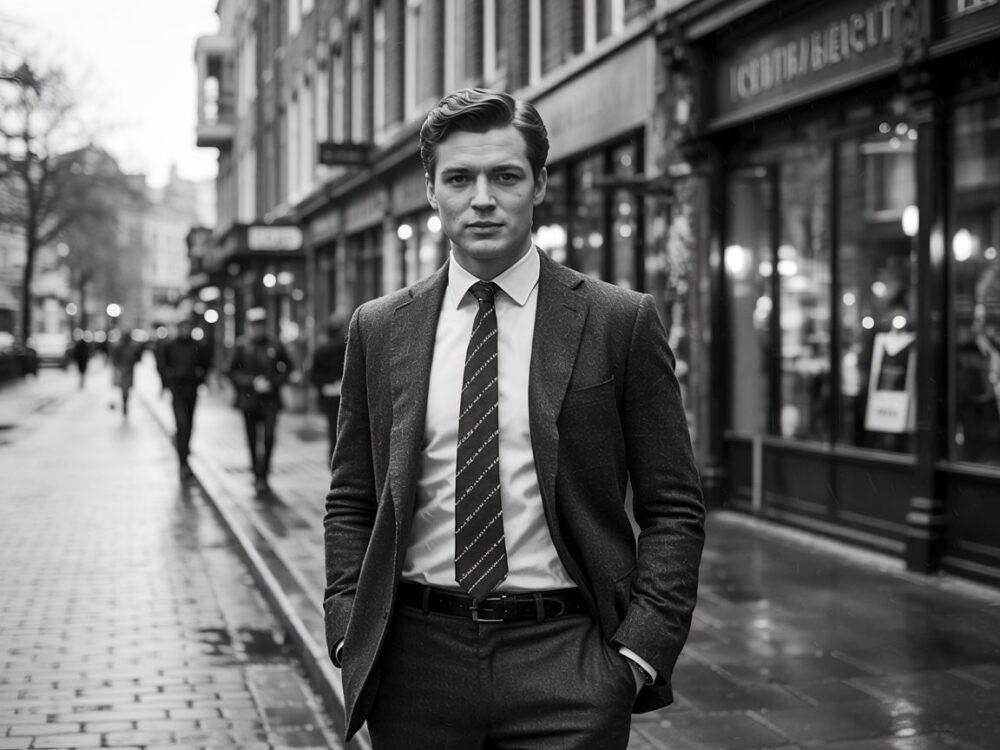 stylizacja vintage mężczyzna