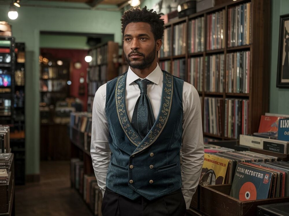 stylizacja z kamizelką