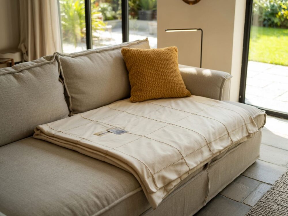 stylowa narzuta na tapczan