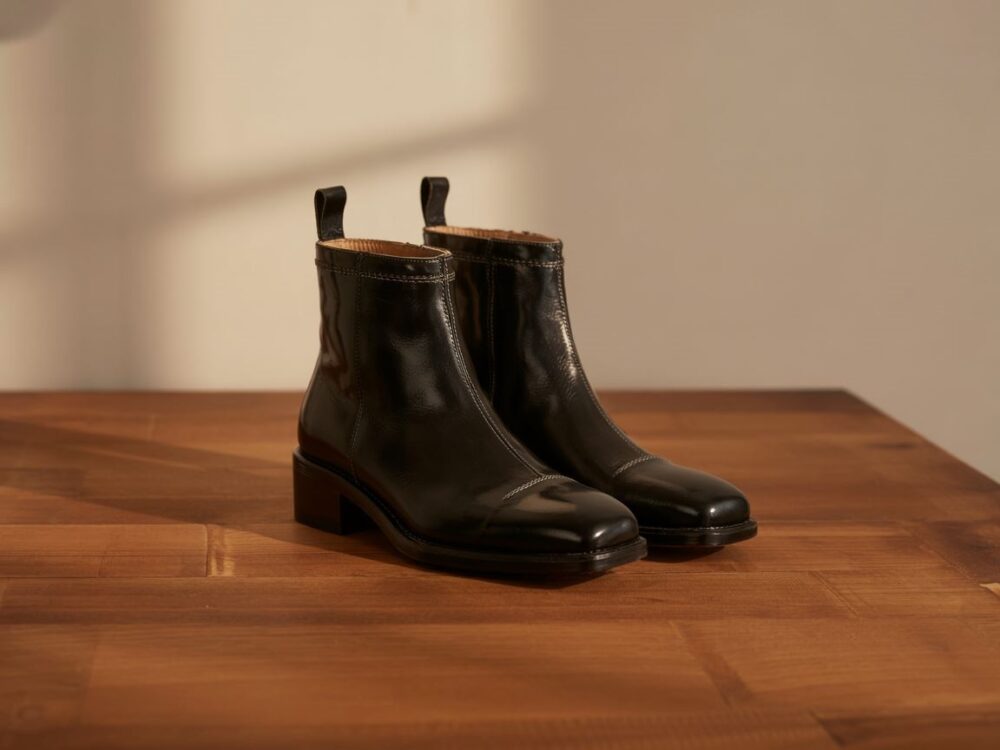 stylowe botki na obcasie