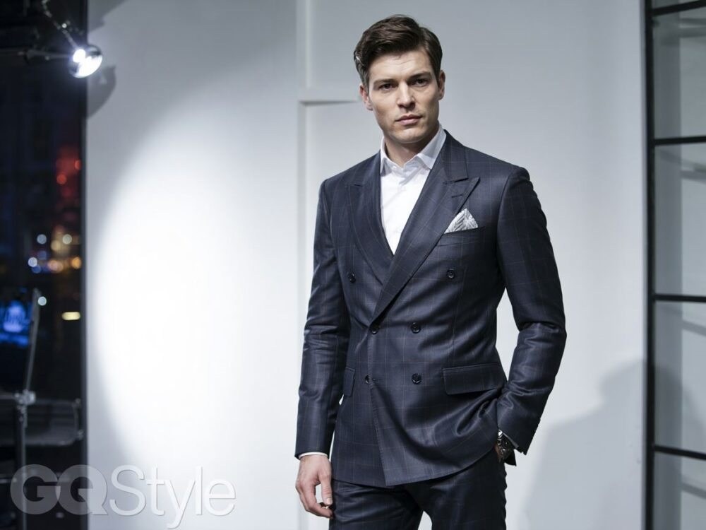 stylowy garnitur slim fit