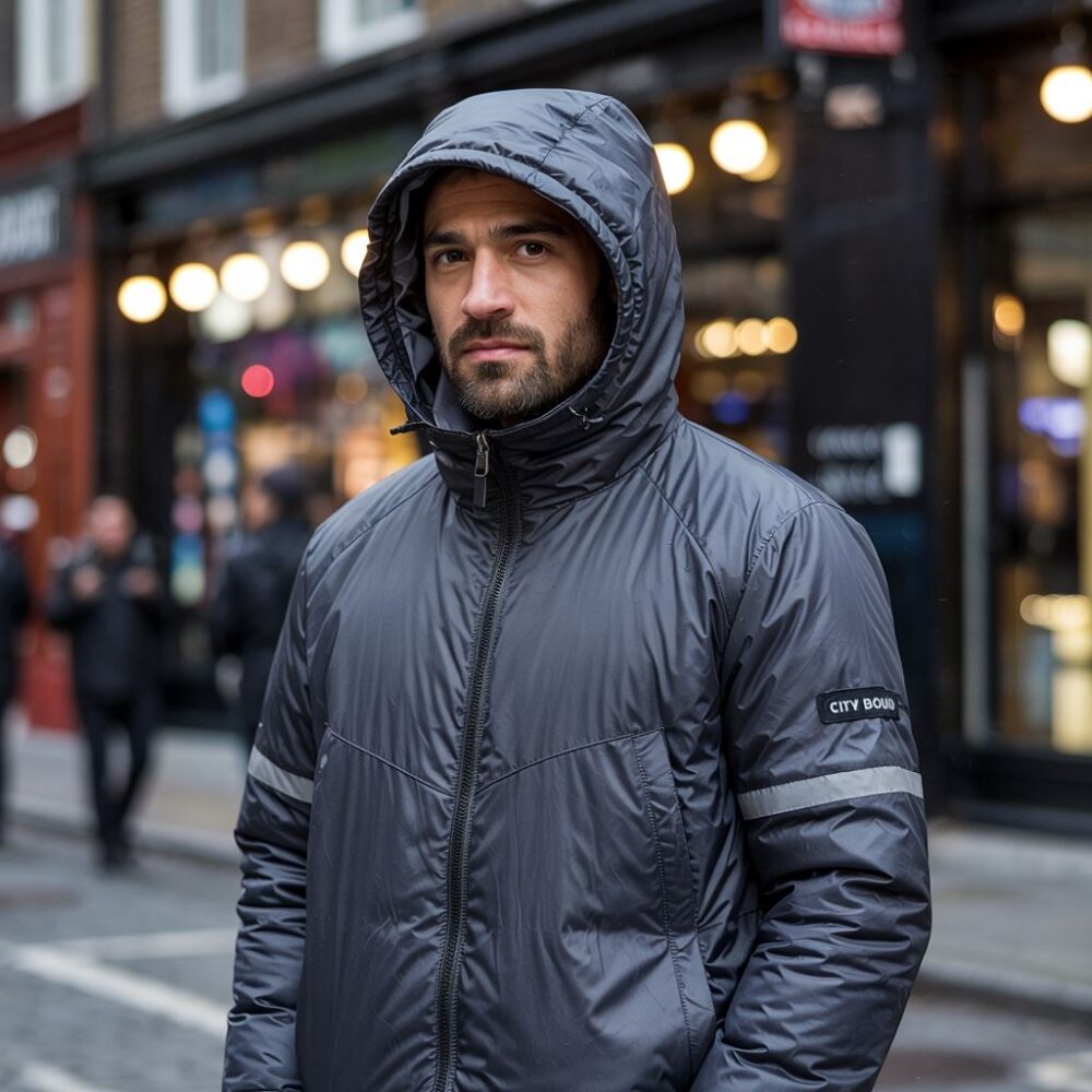 stylowy mężczyzna kurtka