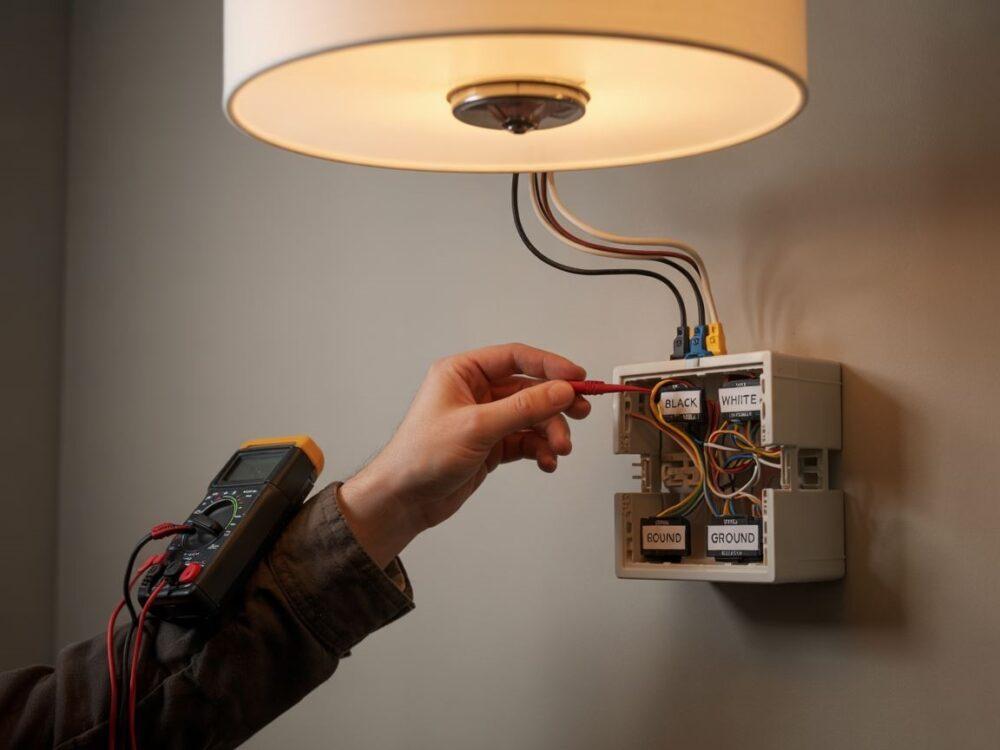 trzy kable elektryczne