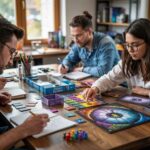 twórcy przy planszy