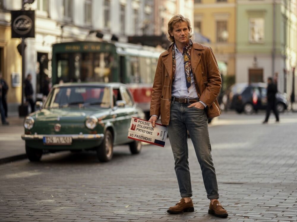 ubrania PRL mężczyzna