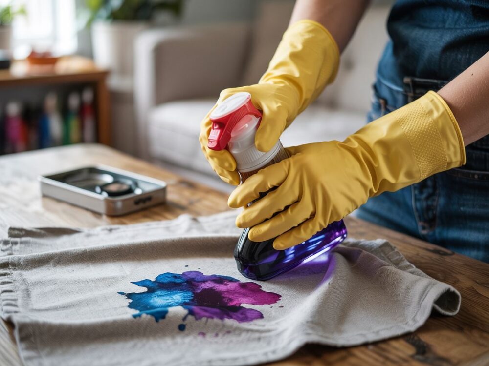 usuwanie plamy z fluidu