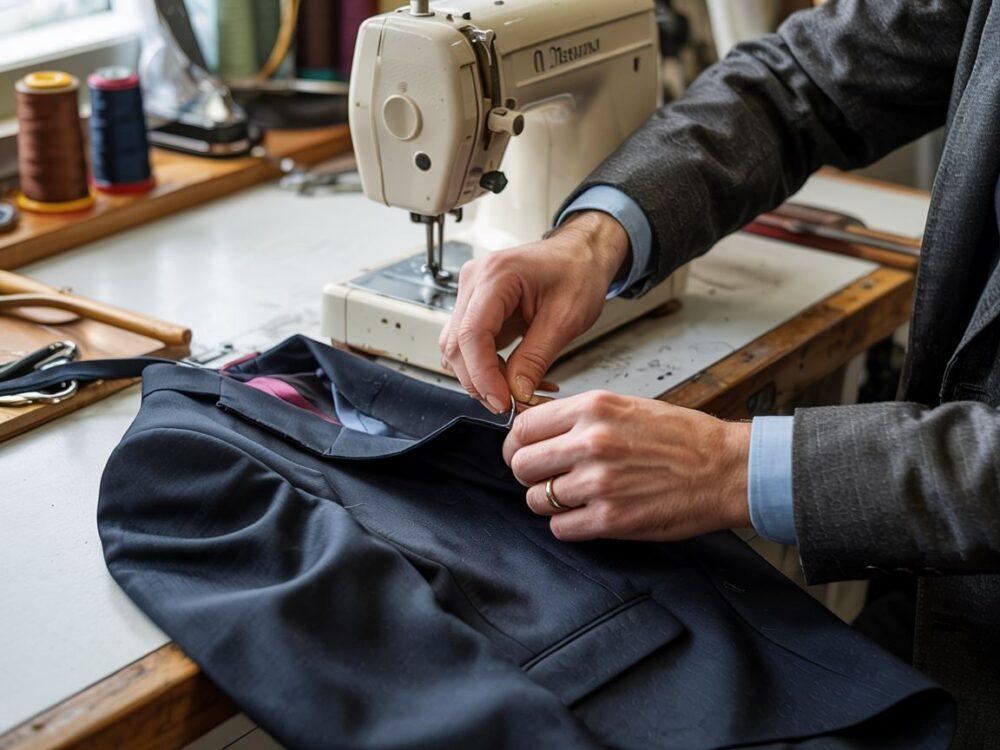 usuwanie poduszek z marynarki