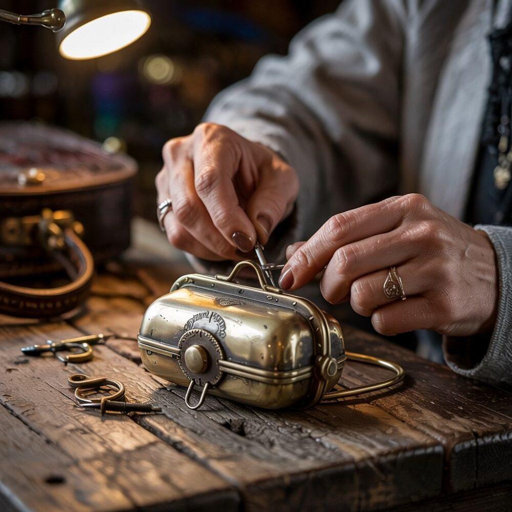 uszkodzony zamek torebki