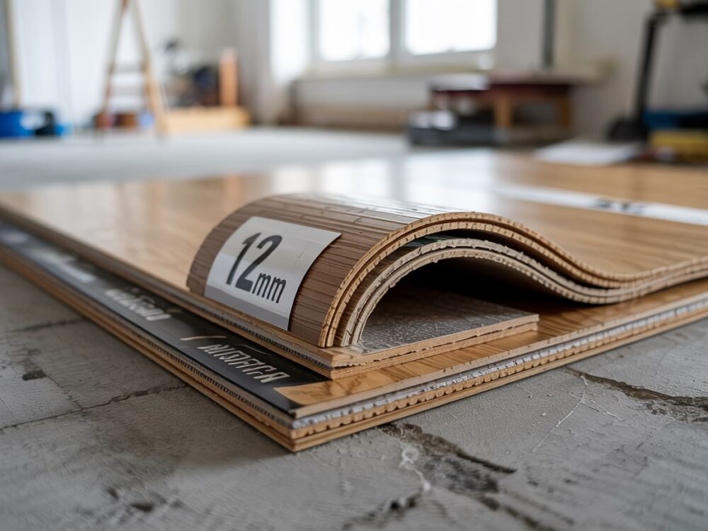 warstwy podkładu i paneli