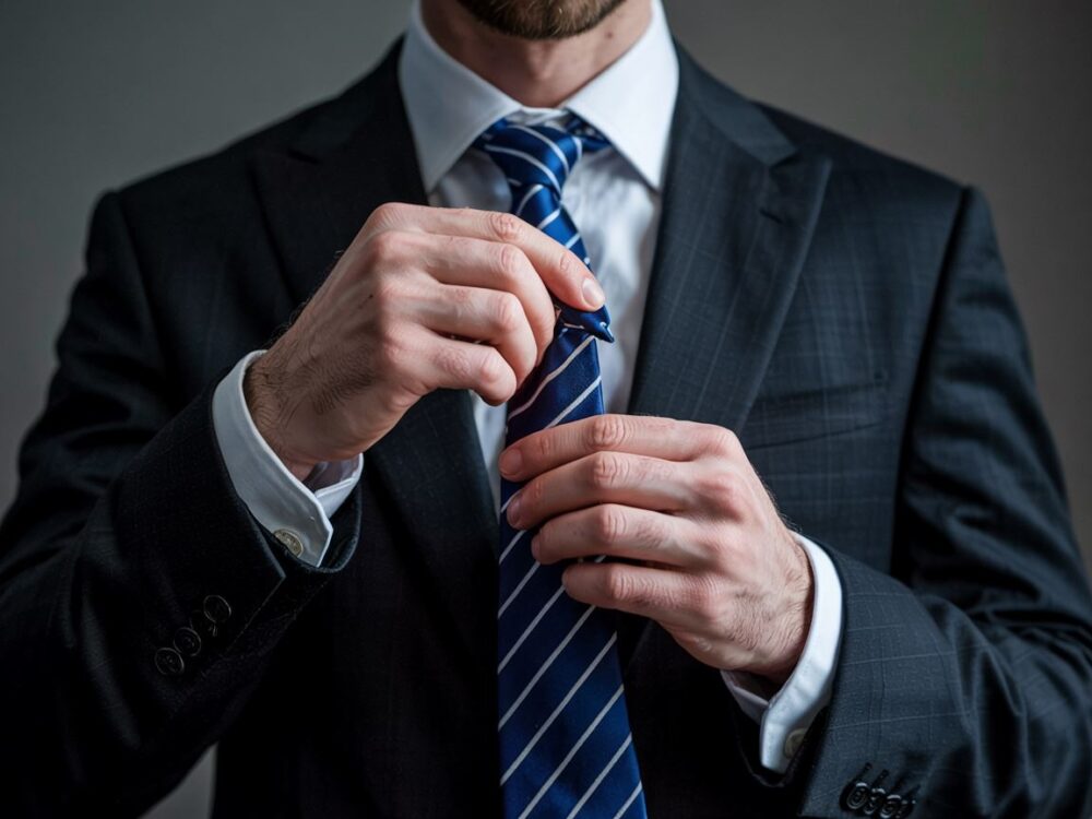 wiązanie krawata slim